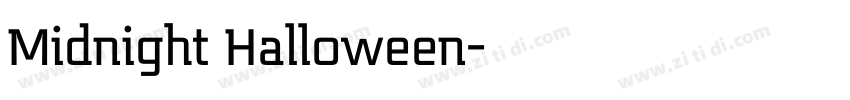 Midnight Halloween字体转换